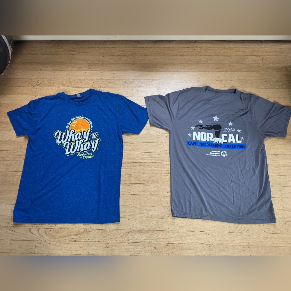 ♥️Set of 2 Size M Race T-Shirts